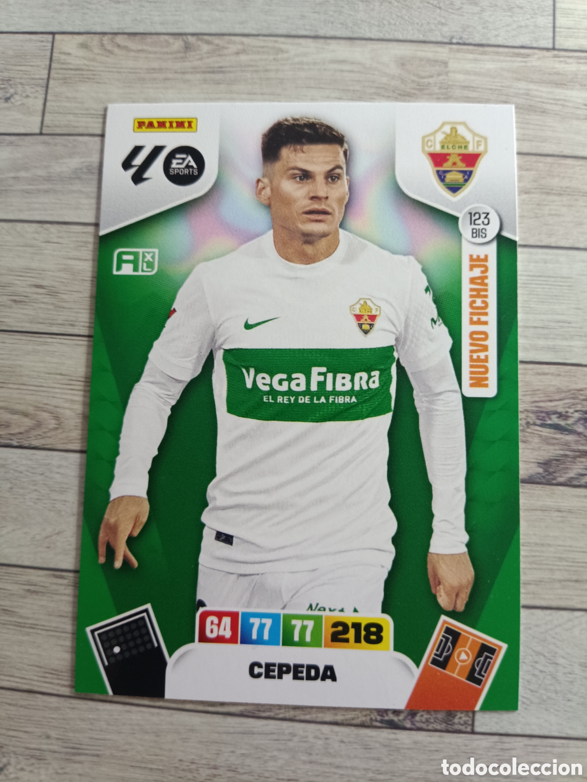 Cromos de f&uacute;tbol: 123 BIS CEPEDA ELCHE NUEVO FICHAJE ADRENALYN XL 2025 2026 PANINI 25 26