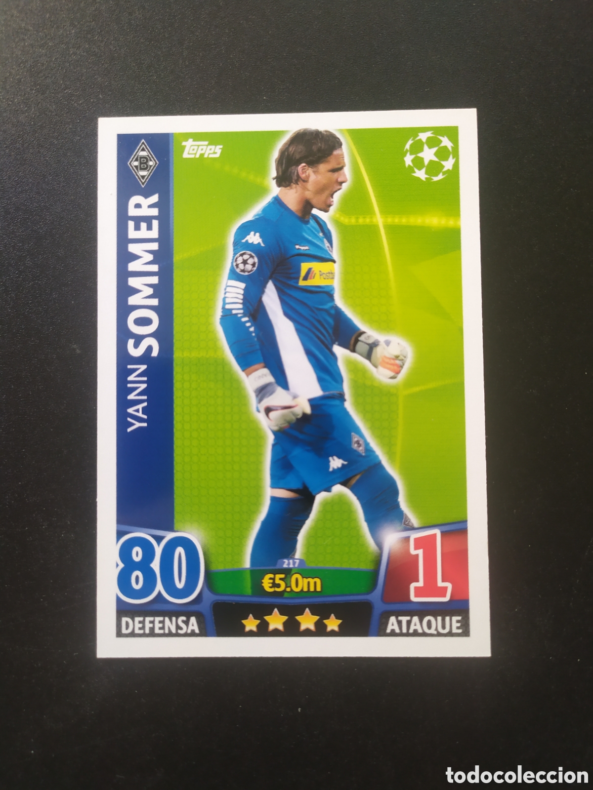 Cromos de f&uacute;tbol: UEFA Champions match attax topps 2015 2016 15 16 Sommer n&deg; 217 Borussia Monchengladbach