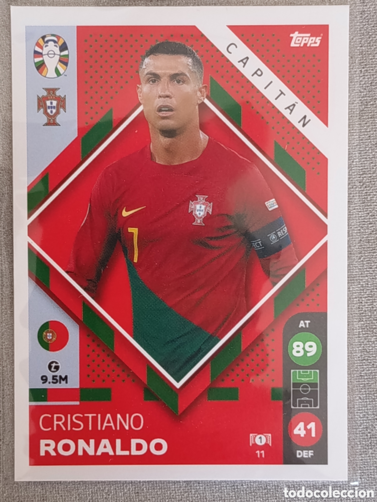 Cromos de f&uacute;tbol: Cristiano Ronaldo topps euro 2024 Germany