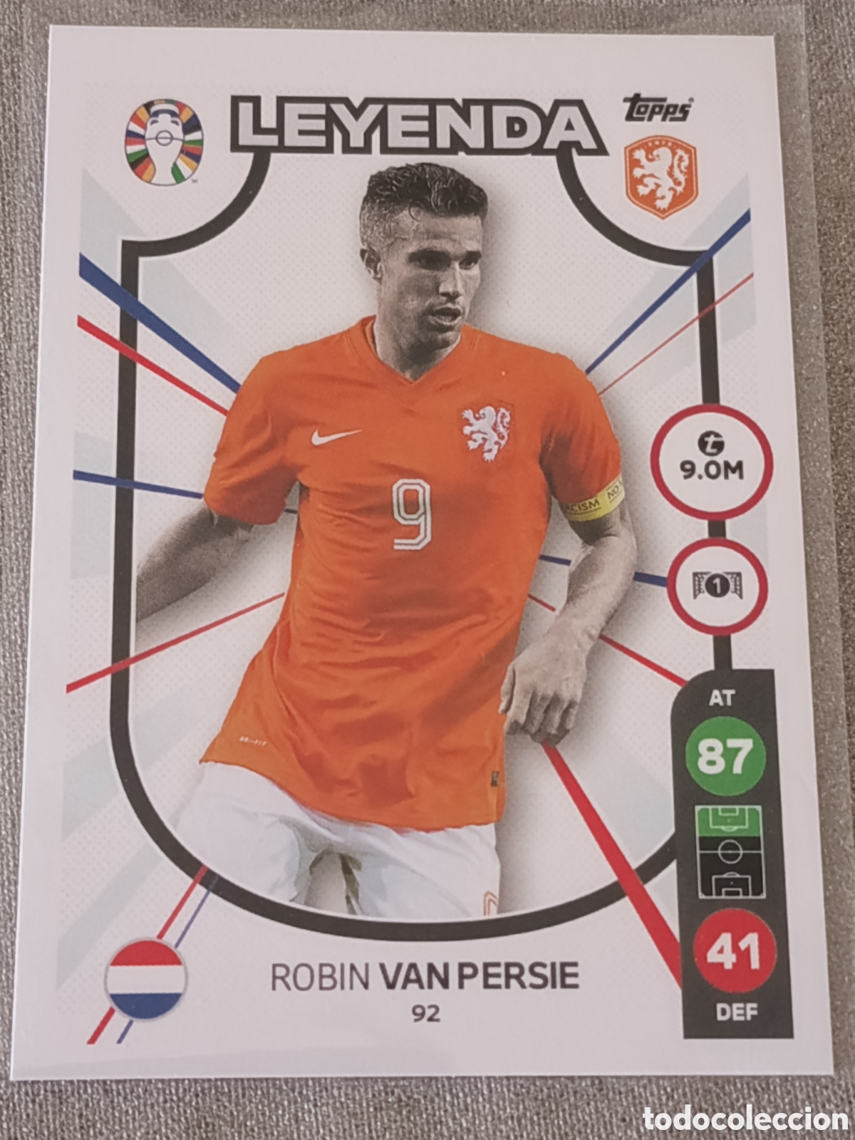 Cromos de f&uacute;tbol: Robin Van Persie topps Leyenda Euro2024 Germany