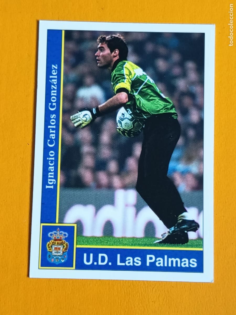 Cromos de f&uacute;tbol: 213 NACHO GONZ&Aacute;LEZ. U.D. LAS PALMAS. LAS FICHAS DE LA LIGA 2002. MUNDICROMO