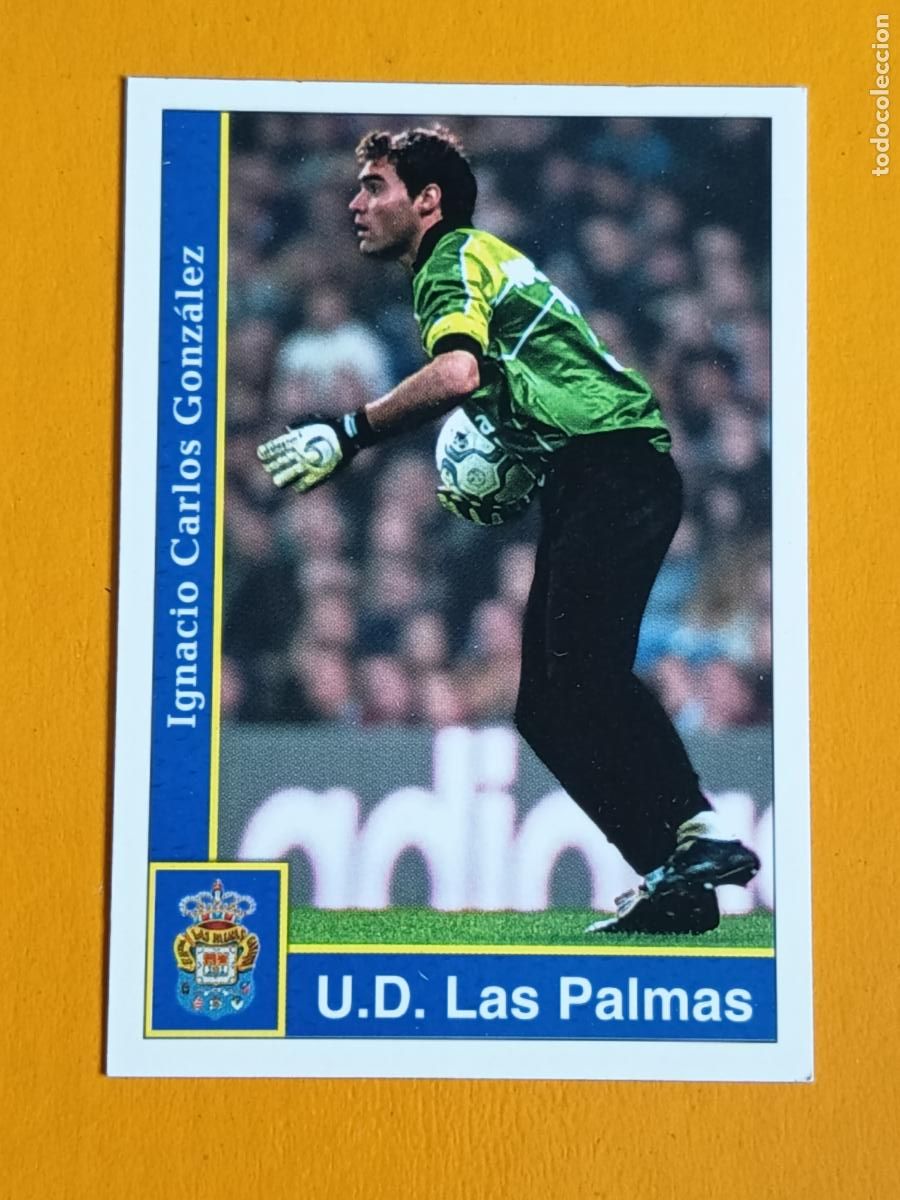 Cromos de f&uacute;tbol: 213 NACHO GONZ&Aacute;LEZ. U.D. LAS PALMAS. LAS FICHAS DE LA LIGA 2002. MUNDICROMO