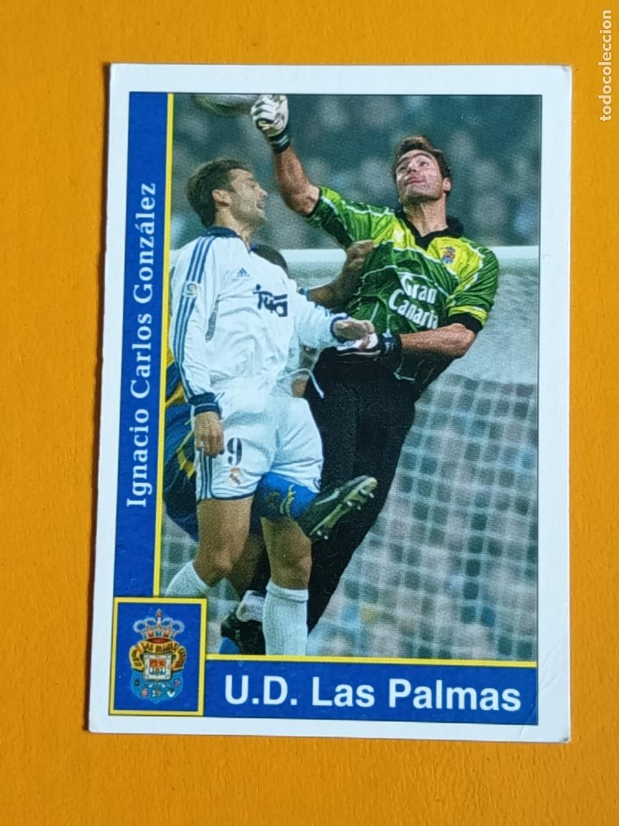 Cromos de f&uacute;tbol: 213 NACHO GONZ&Aacute;LEZ. U.D. LAS PALMAS. LAS FICHAS DE LA LIGA 2002. MUNDICROMO