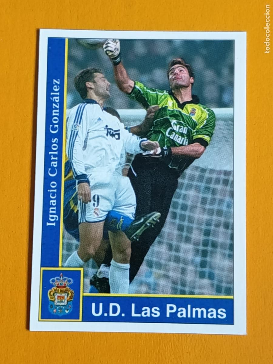 Cromos de f&uacute;tbol: 213 NACHO GONZ&Aacute;LEZ. U.D. LAS PALMAS. LAS FICHAS DE LA LIGA 2002. MUNDICROMO