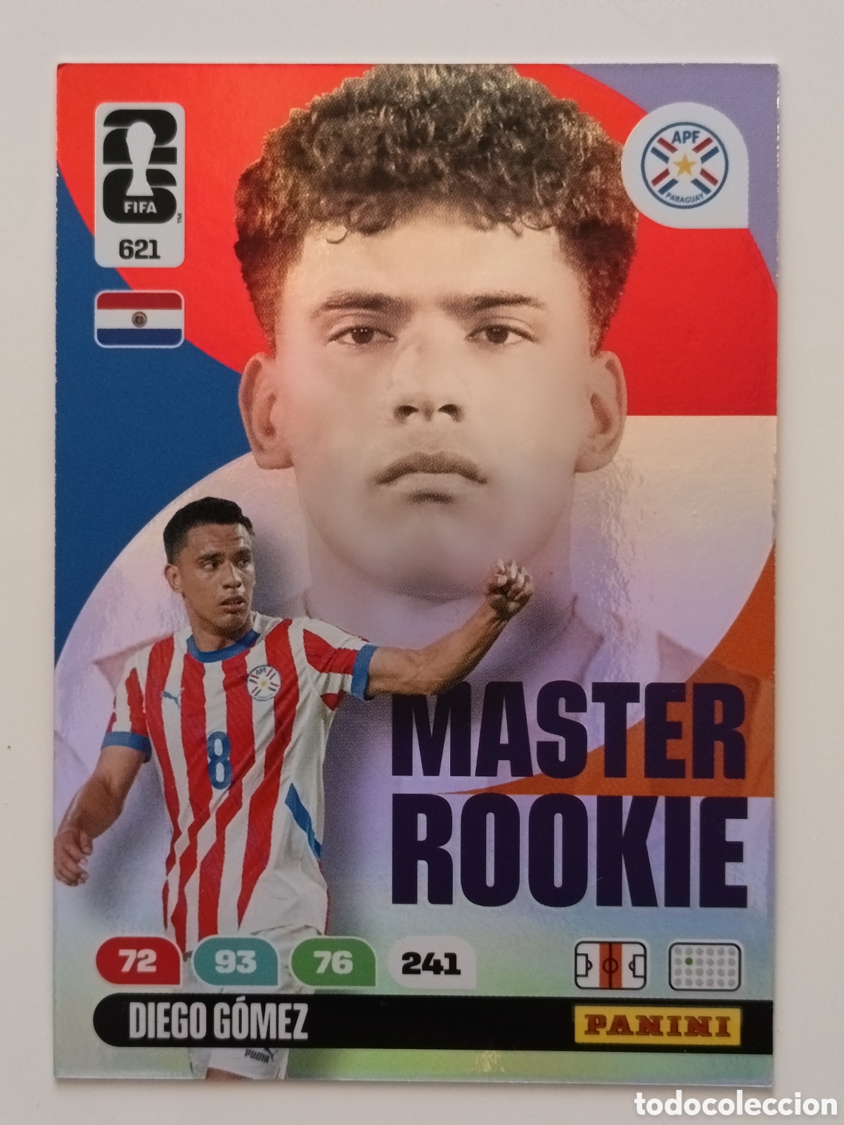 Cromos de f&uacute;tbol: 621 Diego G&oacute;mez M&aacute;ster Rookie Adrenalyn XL world cup 2026
