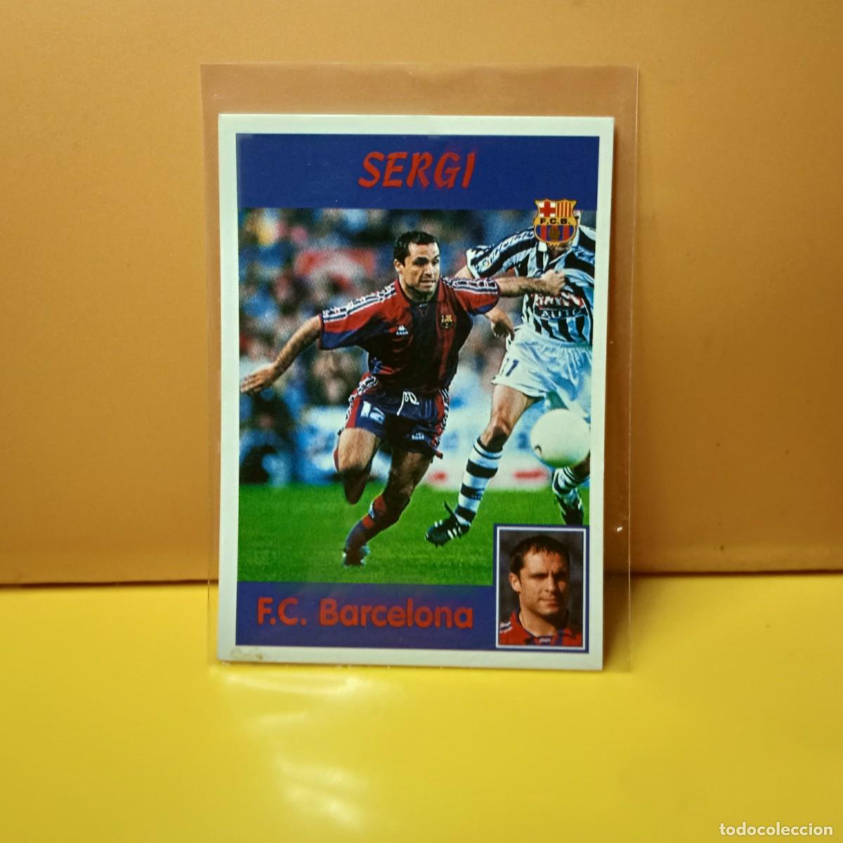 Cromos de f&uacute;tbol: PANINI SPORTS; MEGACRACKS 1997 1998 97 98 F.C BARCELONA SERGI 22