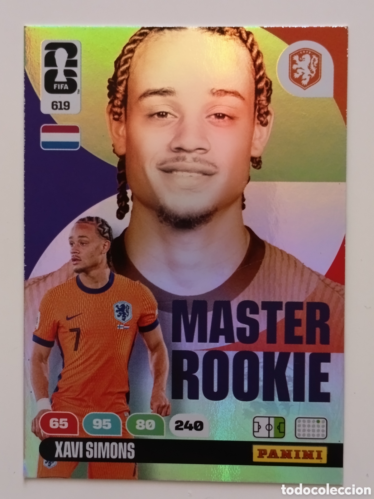 Cromos de f&uacute;tbol: 619 Xavi Simons M&aacute;ster Rookie Adrenalyn XL world cup 2026
