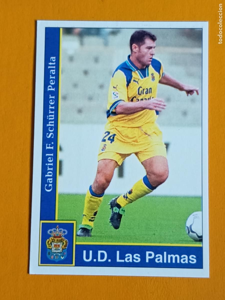 Cromos de f&uacute;tbol: 216 SCH&Uuml;RRER. U.D. LAS PALMAS. LAS FICHAS DE LA LIGA 2002. MUNDICROMO