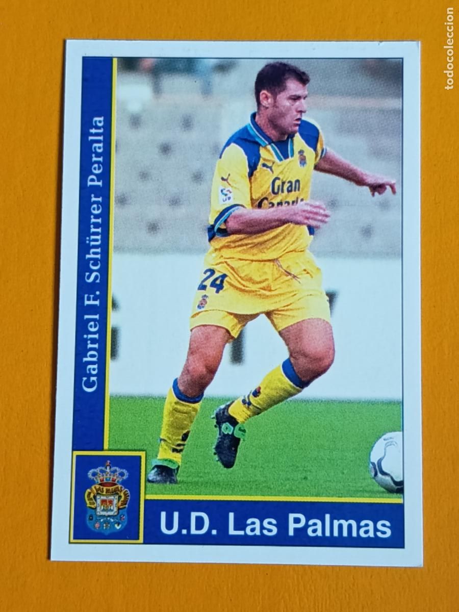 Cromos de f&uacute;tbol: 216 SCH&Uuml;RRER. U.D. LAS PALMAS. LAS FICHAS DE LA LIGA 2002. MUNDICROMO