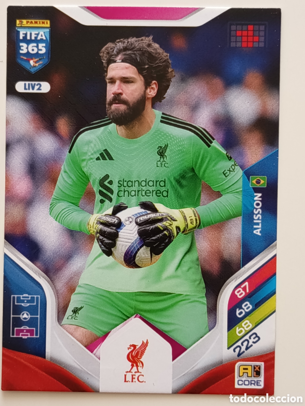 Cromos de f&uacute;tbol: LIV02 Alisson adrenalyn FIFA 365 2025-2026
