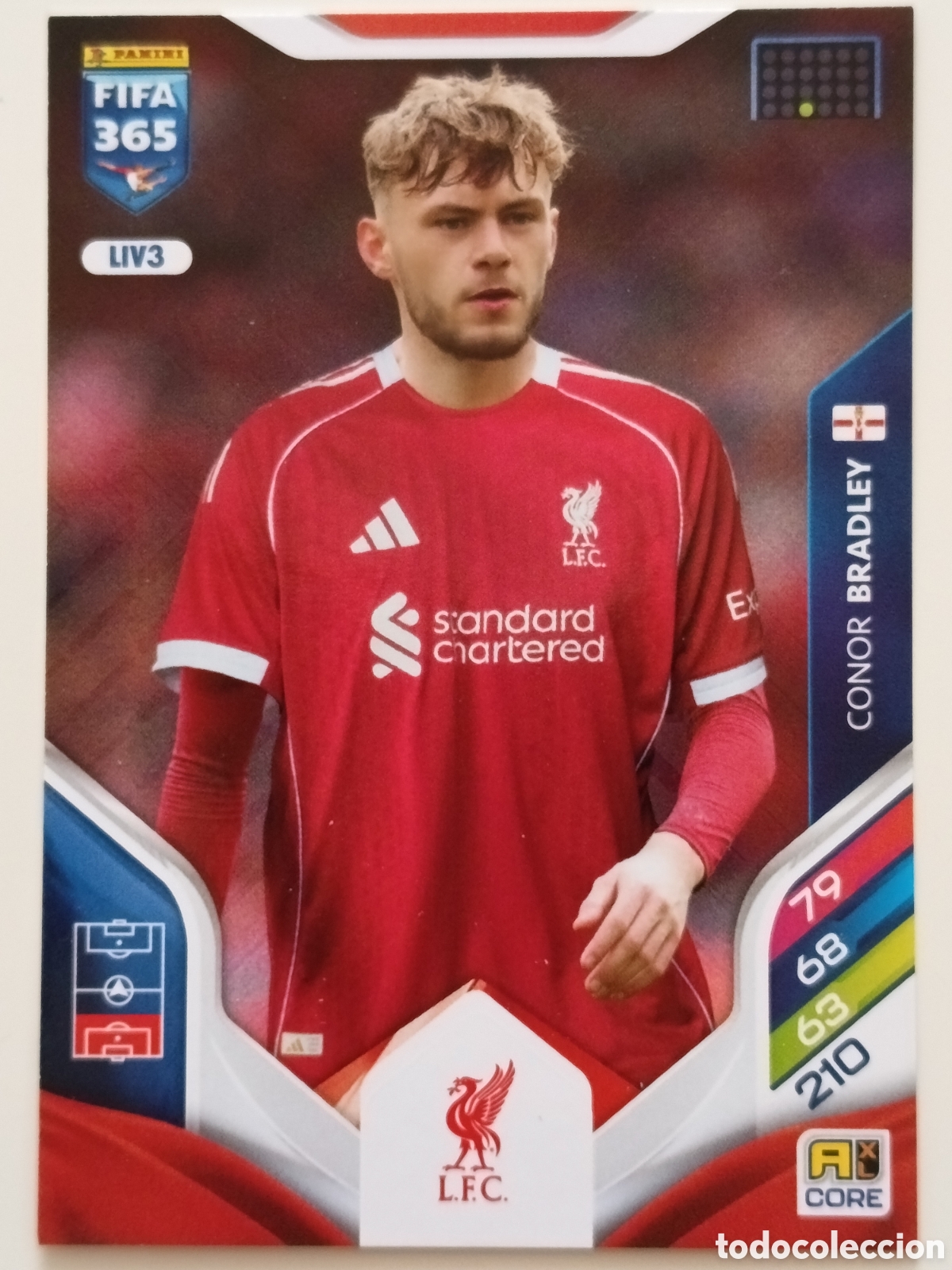 Cromos de f&uacute;tbol: LIV3 Conor Bradley adrenalyn FIFA 365 2025-2026