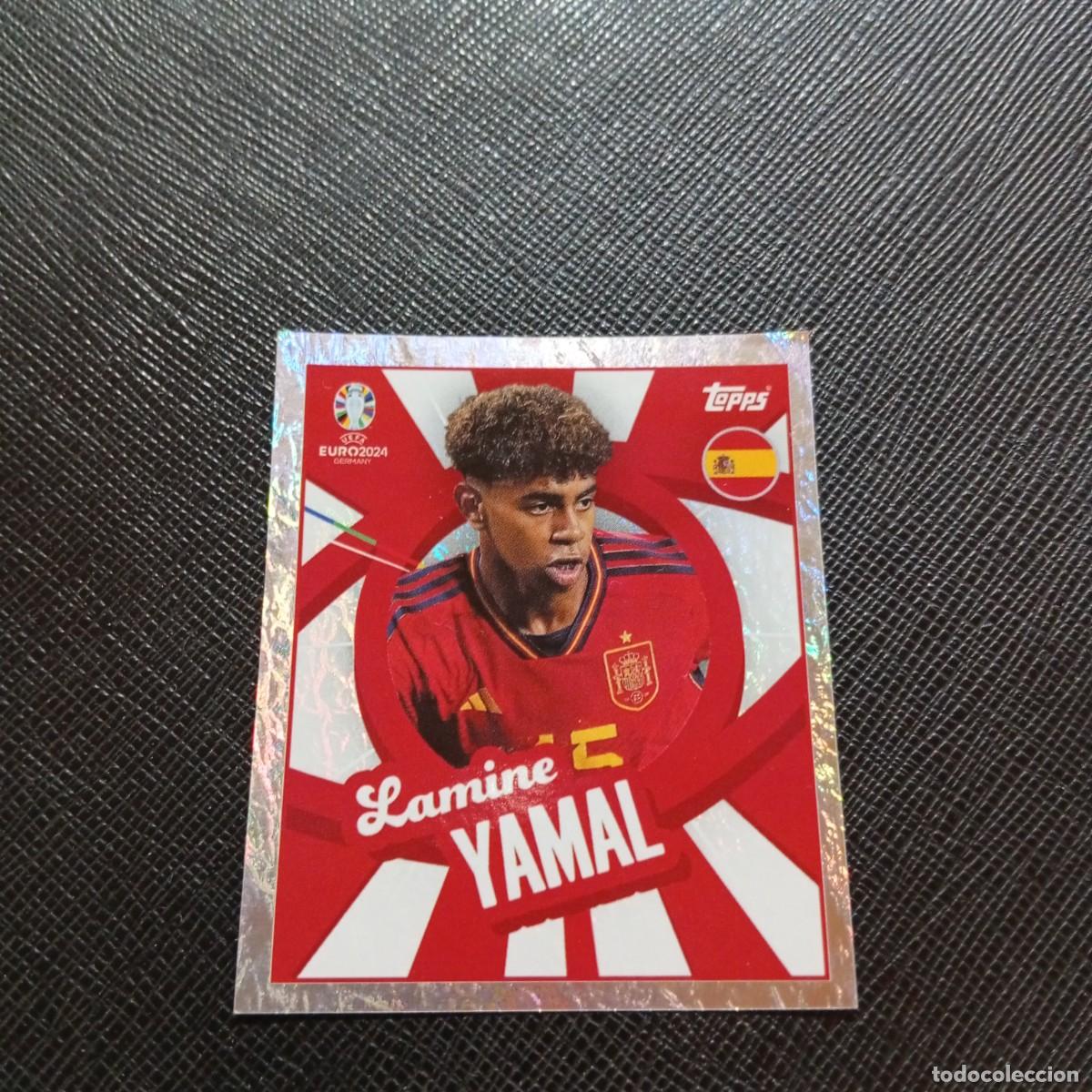 Cromos de Futebol: PTW LAMINE YAMAL ESPA&Ntilde;A TOPPS EUROCOPA ALEMANIA CROMO FUTBOL 2024 EURO 24 - SIN PEGAR - A83 PG37
