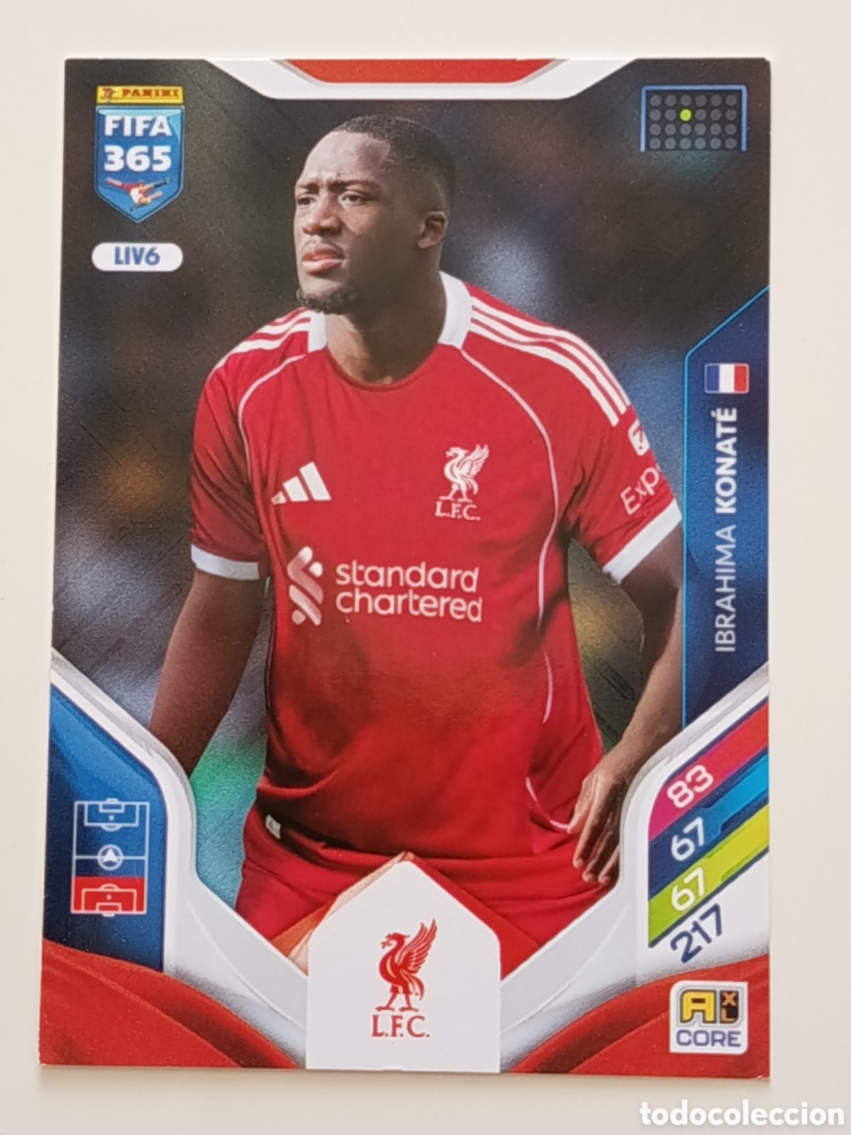 Cromos de f&uacute;tbol: LIV6 Ibrahima Konate adrenalyn FIFA 365 2025-2026