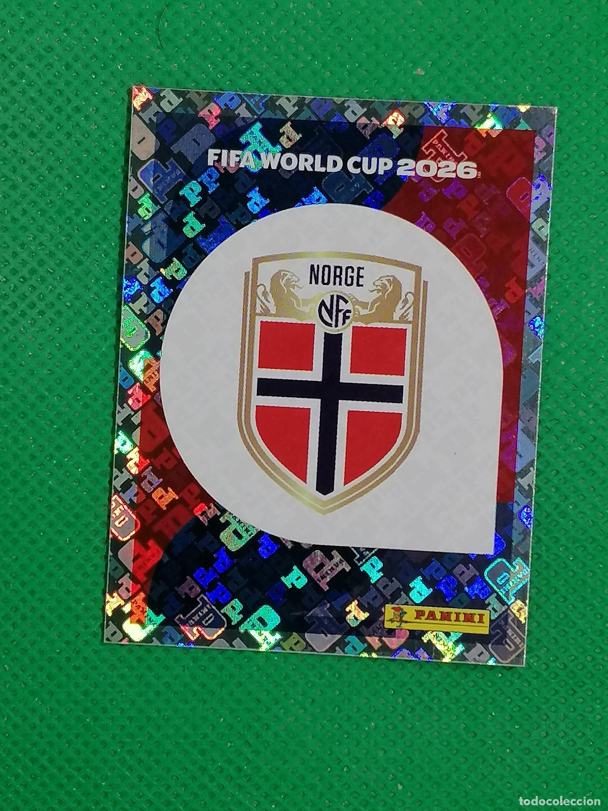 Cromos de f&uacute;tbol: NOR 1 NOR1 ESCUDO NORUEGA ⚽ PANINI FIFA MUNDIAL WORLD CUP 26 2026 STICKER ⚽