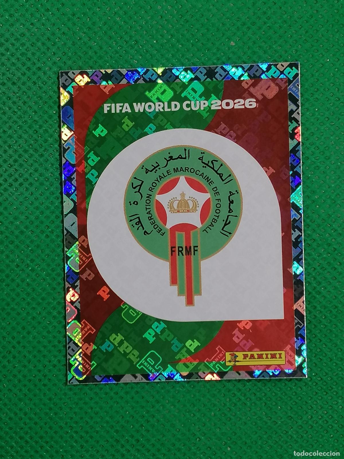 Cromos de f&uacute;tbol: MAR 1 MAR1 ESCUDO MARRUECOS ⚽ PANINI FIFA MUNDIAL WORLD CUP 26 2026 STICKER ⚽