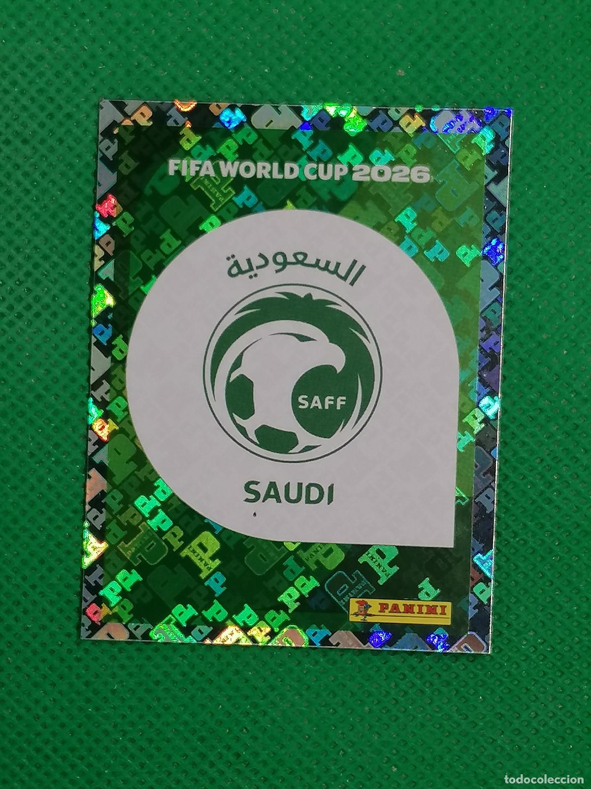 Cromos de f&uacute;tbol: KSA 1 KSA1 ESCUDO ARABIA SAUDI ⚽ PANINI FIFA MUNDIAL WORLD CUP 26 2026 STICKER ⚽