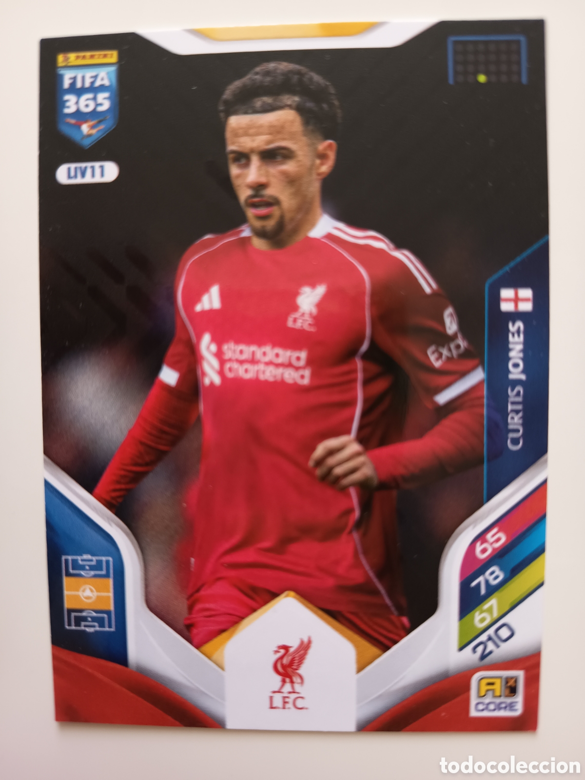 Cromos de f&uacute;tbol: LIV11 Curtis Jones adrenalyn FIFA 365 2025-2026