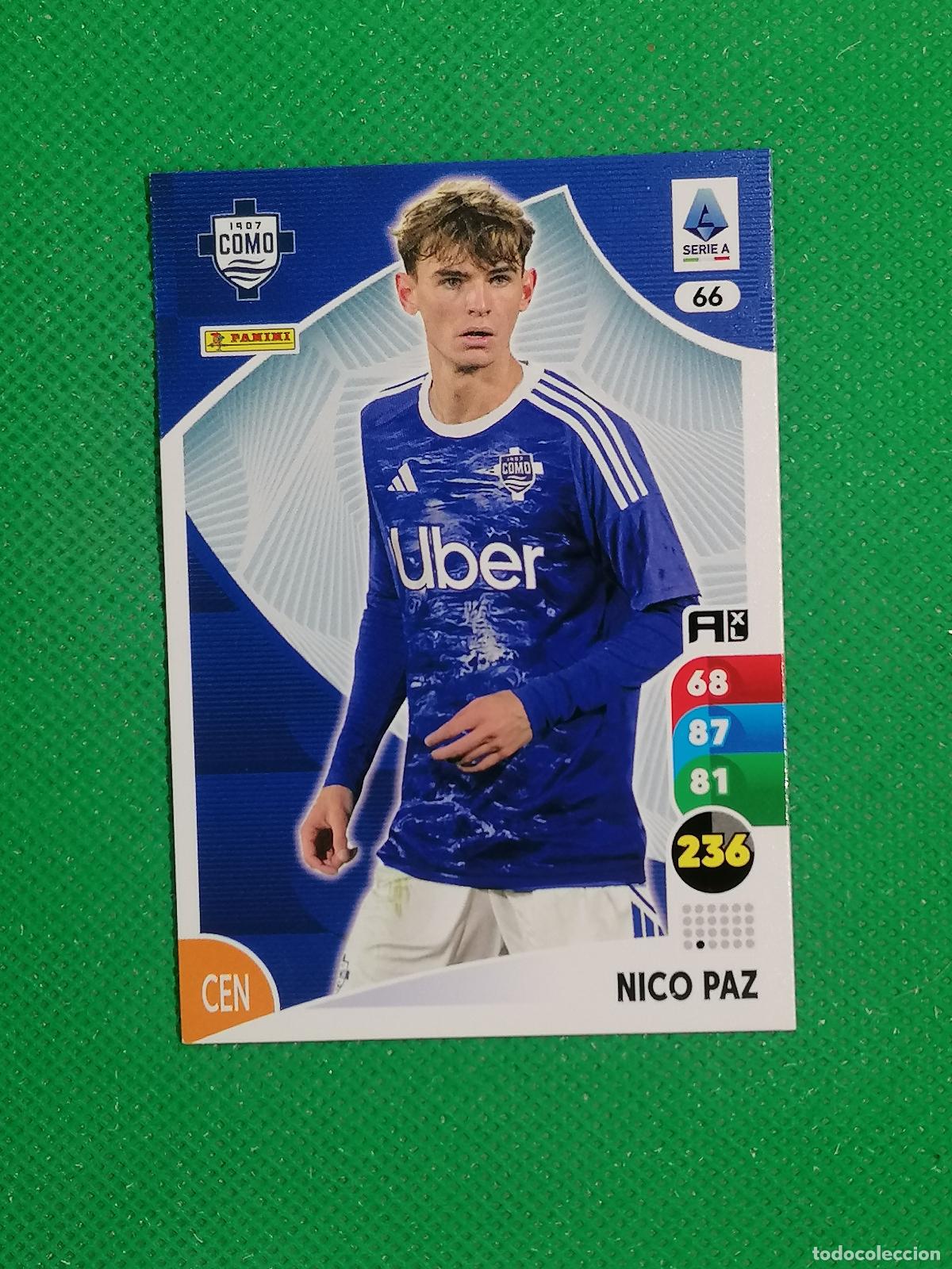 Cromos de f&uacute;tbol: 66 NICO PAZ COMO ⚽ SERIE A CALCIO ADRENALYN XL 2025 2026 25 26 ⚽