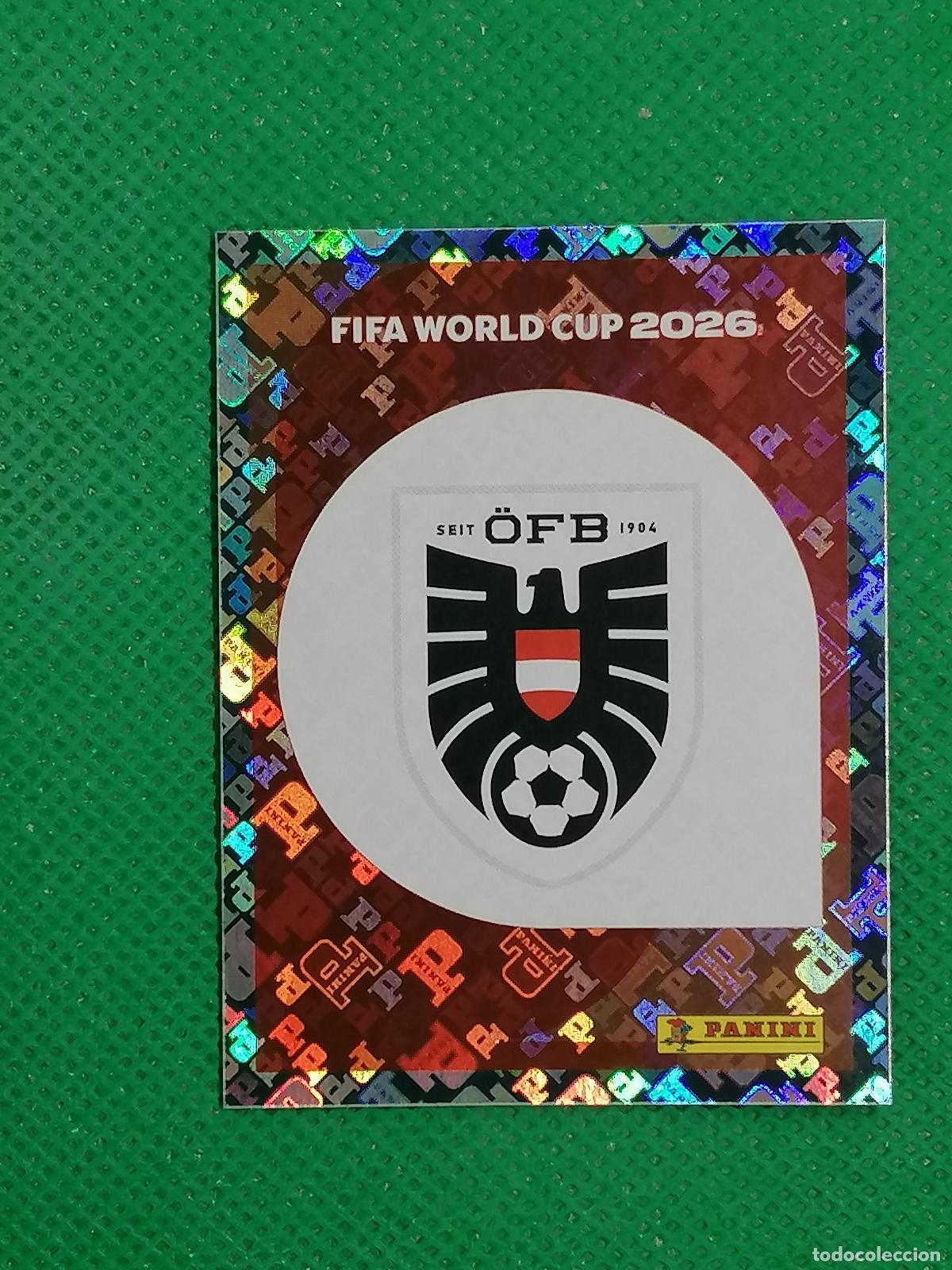 Cromos de f&uacute;tbol: AUT 1 AUT1 ESCUDO AUSTRIA ⚽ PANINI FIFA MUNDIAL WORLD CUP 26 2026 STICKER ⚽