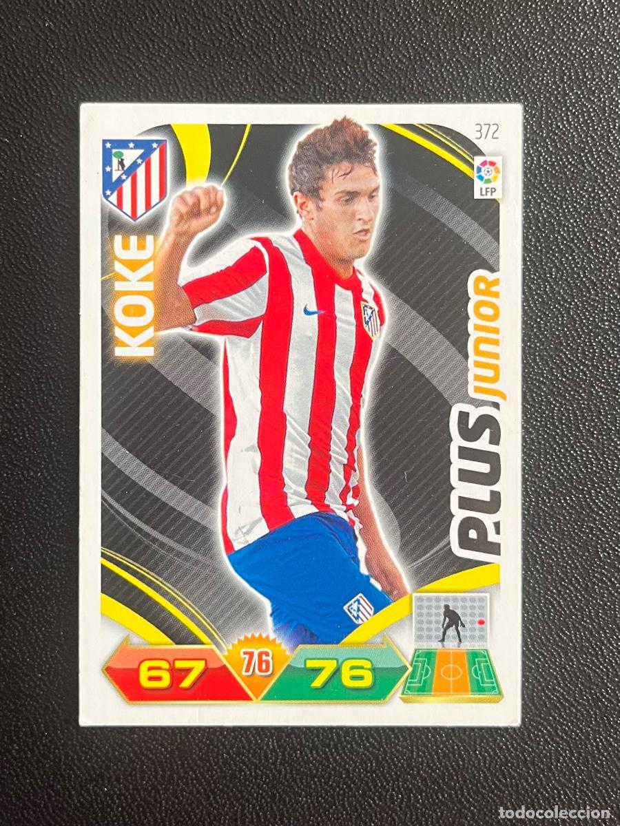 Cromos de f&uacute;tbol: 372 KOKE ATL&Eacute;TICO DE MADRID ATLETI PLUS JUNIOR ADRENALYN 2011 2012 CROMO PANINI LA LIGA 11 12