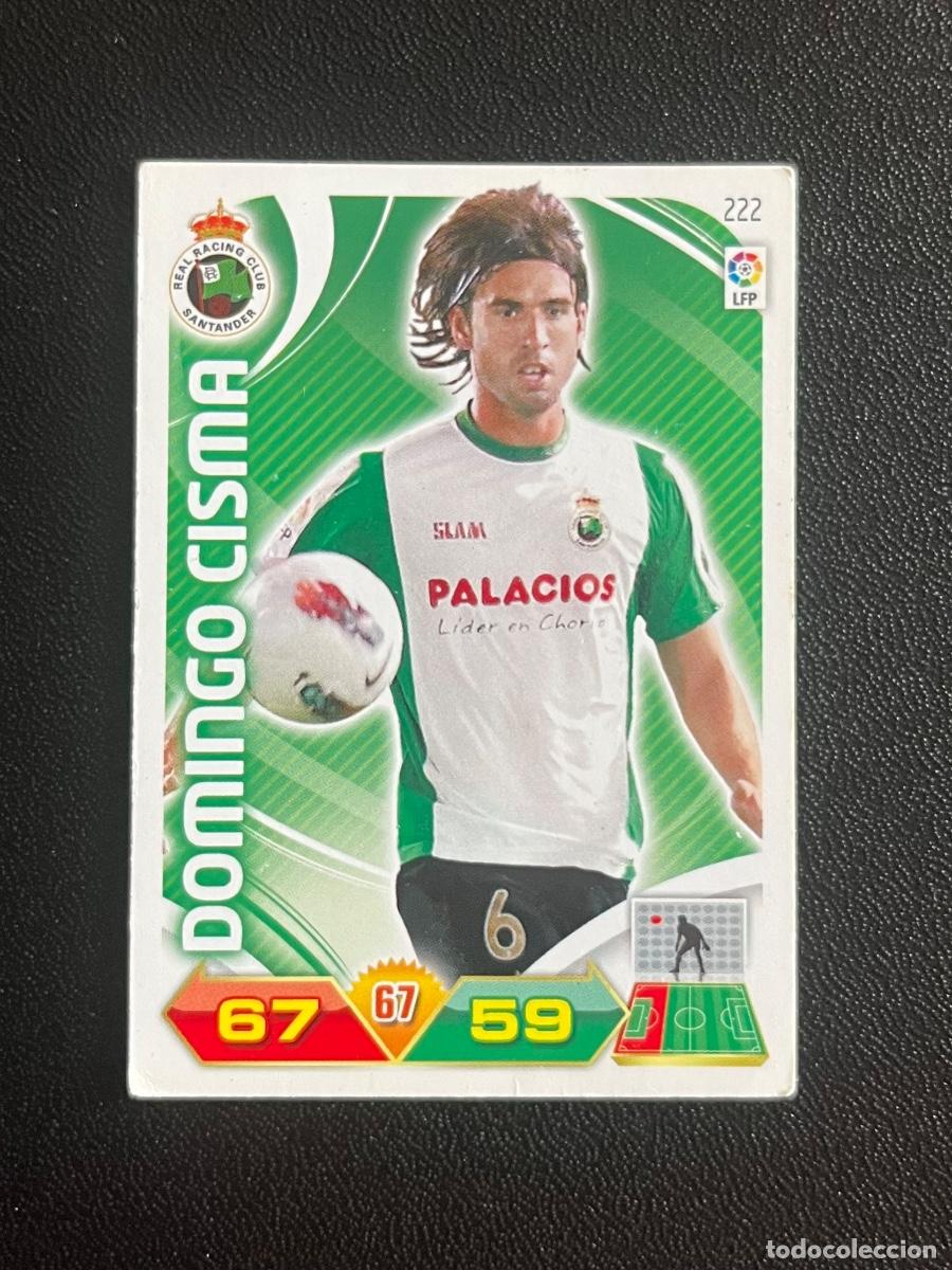Cromos de f&uacute;tbol: 222 DOMINGO CISMA RACING DE SANTANDER ADRENALYN 2011 2012 CROMO PANINI LA LIGA 11 12