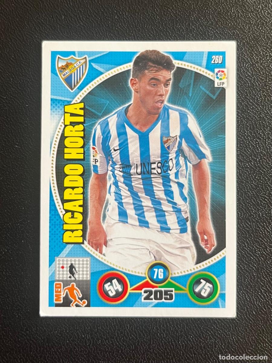 Cromos de f&uacute;tbol: 260 RICARDO HORTA M&Aacute;LAGA CF ADRENALYN 2014 2015 CROMO PANINI LA LIGA 14 15