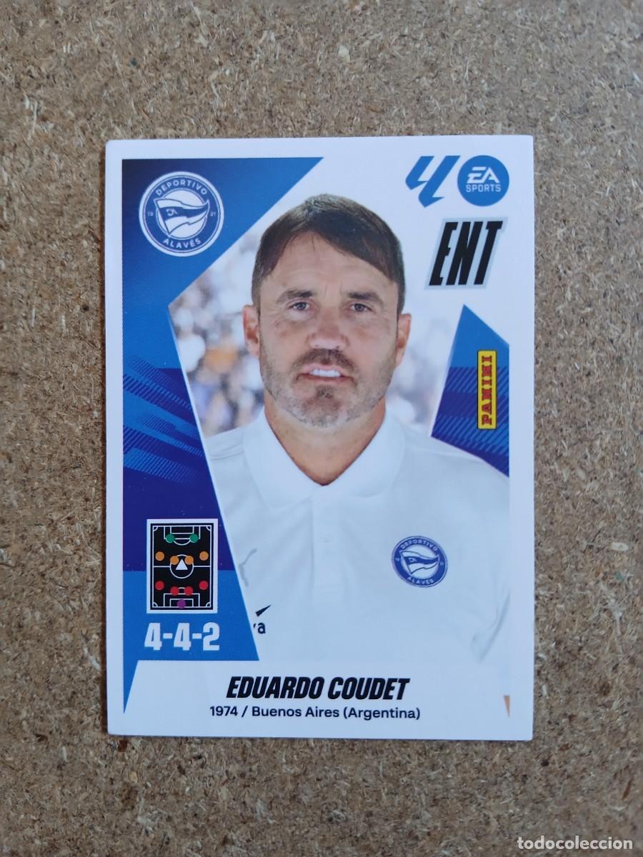 Cromos de f&uacute;tbol: ENTRENADOR EDUARDO COUDET - DEPORTIVO ALAVES N&ordm; 2 LIGA ESTE 2025 2026 - 25 26