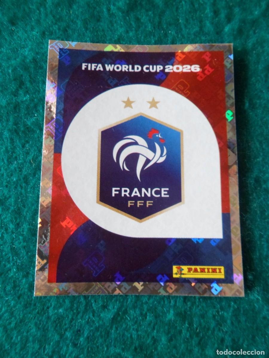 Cromos de f&uacute;tbol: CROMO FIFA WORLD CUP 2026. PANINI. LOGO FRANCIA. FRA 1