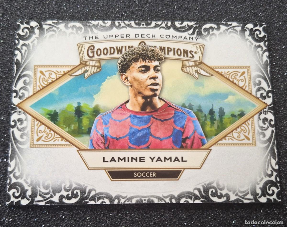 Cromos de f&uacute;tbol: Lamine Yamal Barcelona Upper Deck Goodwin Champions 2025 Glossy Black