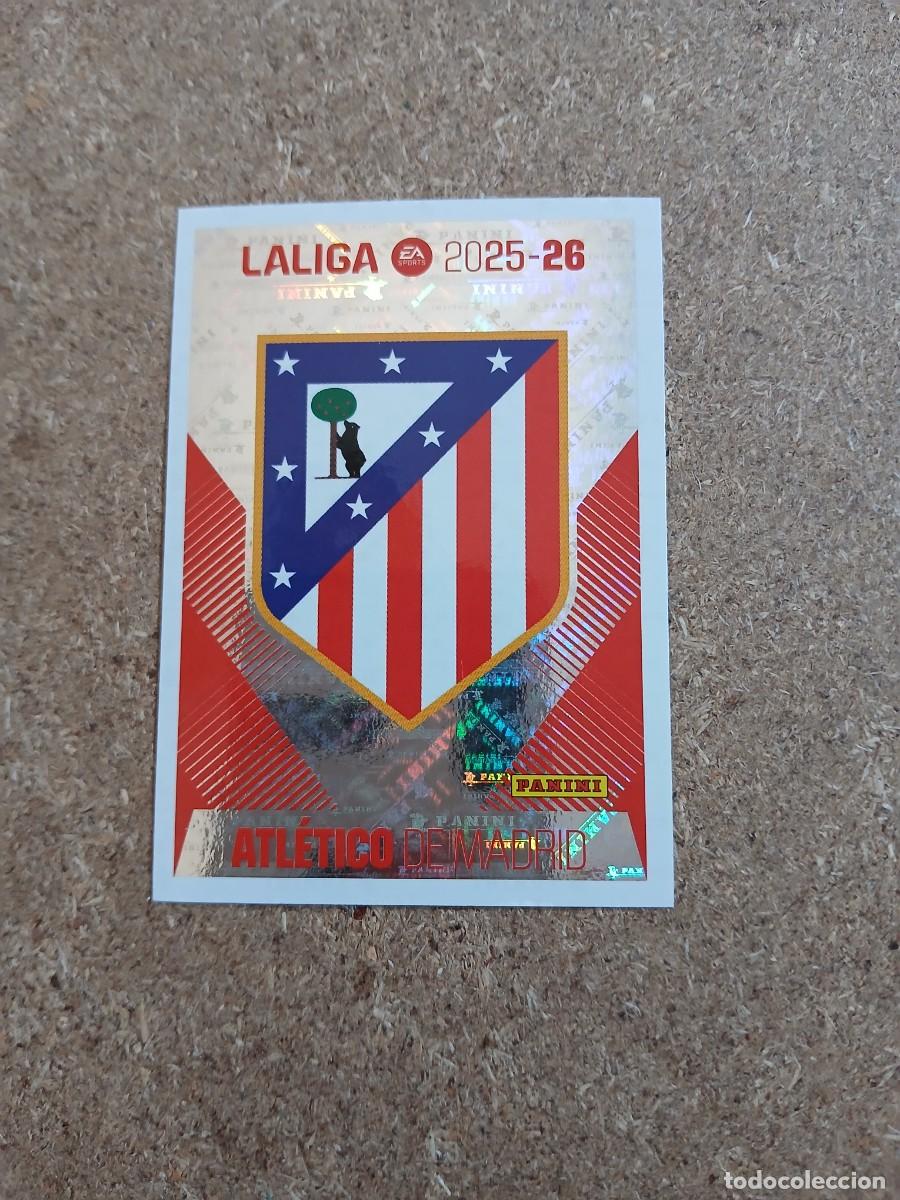 Cromos de f&uacute;tbol: ESCUDO ATLETICO DE MADRID - ATLETICO DE MADRID N&ordm; 1 LIGA ESTE 2025 2026 - 25 26