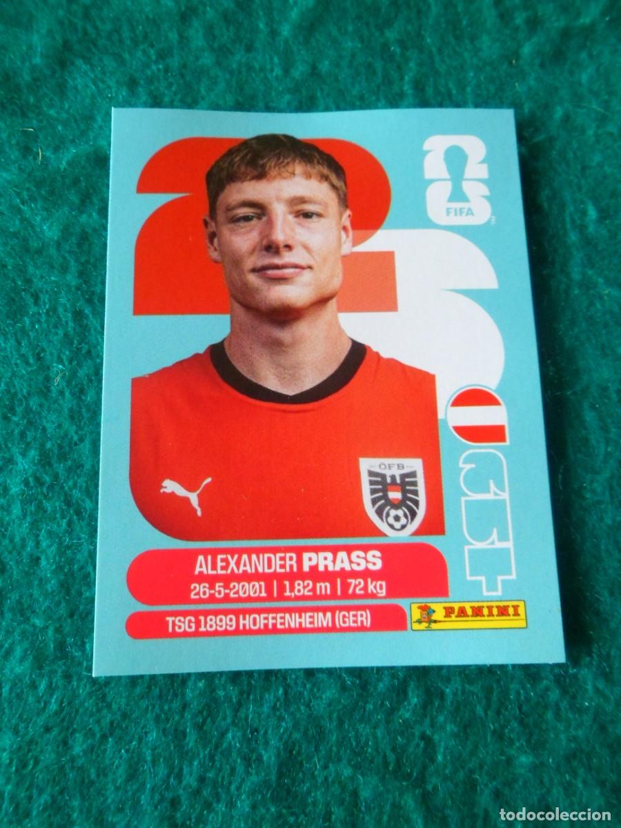 Cromos de f&uacute;tbol: CROMO FIFA WORLD CUP 2026. PANINI. ALEXANDER PRASS. AUT 9