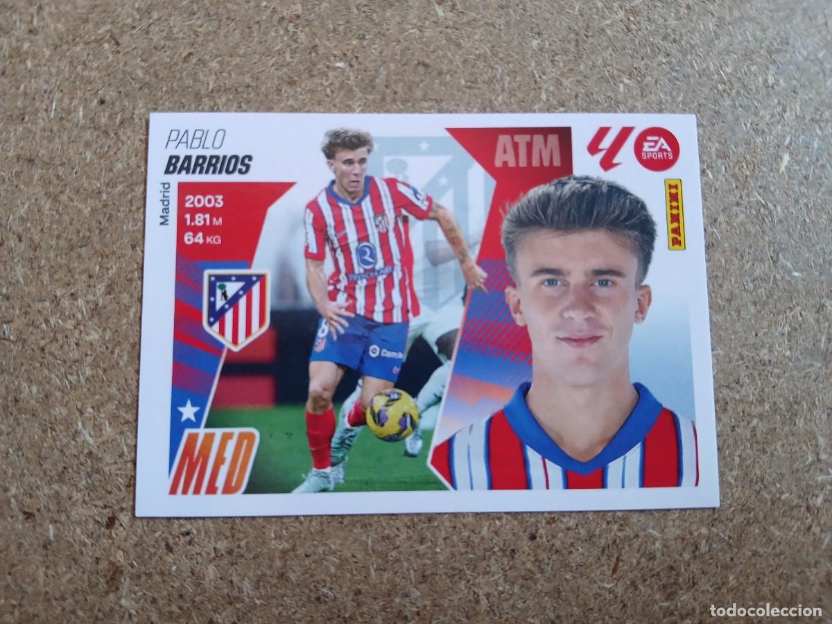 Cromos de f&uacute;tbol: PABLO BARRIOS - ATLETICO DE MADRID N&ordm; 13 LIGA ESTE 2025 2026 - 25 26
