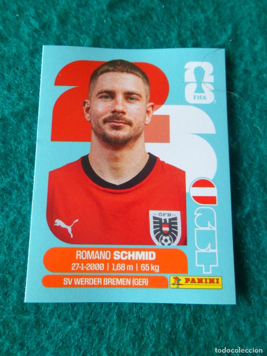 Cromos de f&uacute;tbol: CROMO FIFA WORLD CUP 2026. PANINI. ROMANO SCHMID. AUT 16