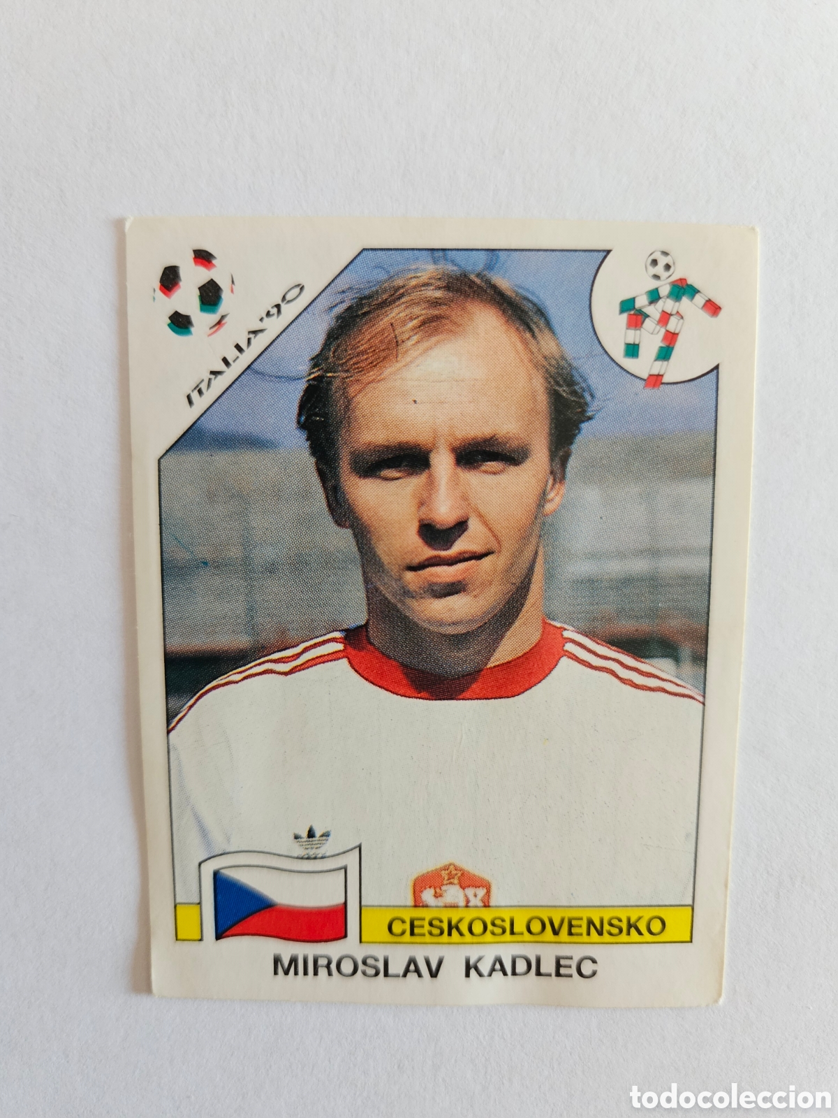 Cromos de f&uacute;tbol: MIROSLAV KADLEC CHECOSLOVAQUIA 81 MUNDIAL ITALIA 1990 90 PANINI NUNCA PEGADO SIN PEGAR