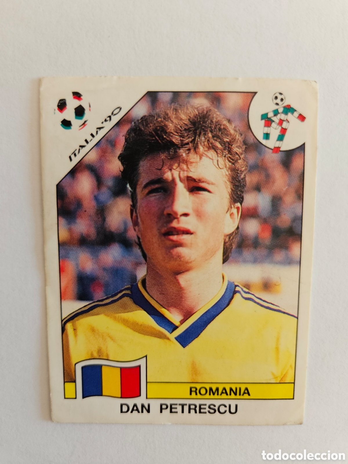 Cromos de f&uacute;tbol: CROMO SIN PEGAR FUTBOL 90 PANINI MUNDIAL ITALIA 1990 RUMANIA 156 DAN PETRESCU