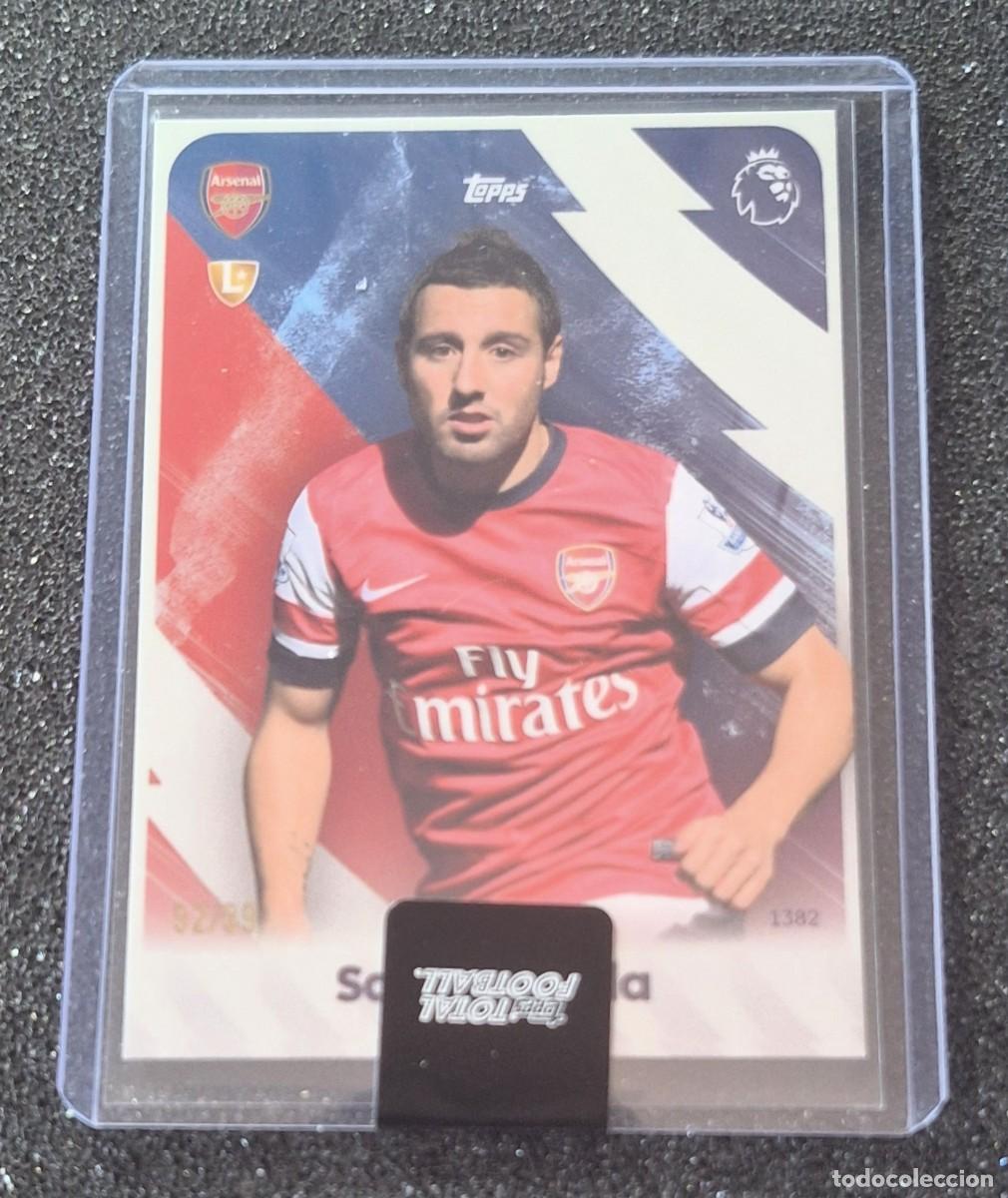 Cromos de f&uacute;tbol: Santi Cazorla Arsenal Topps Total Football 92/99