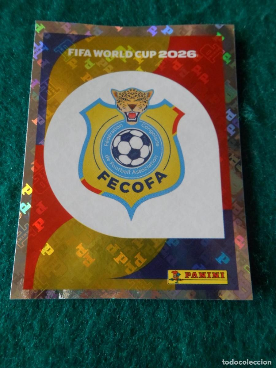 Figurine di Calcio: CROMO FIFA WORLD CUP 2026. PANINI. LOGO REP&Uacute;BLICA DEMOCR&Aacute;TICA DEL CONGO. COD 1