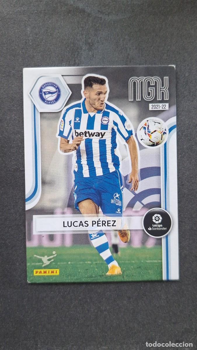 Cromos de f&uacute;tbol: L1 LUCAS PEREZ DEPORTIVO ALAVES 16 PANINI MEGACRACKS 2021 2022 21 22