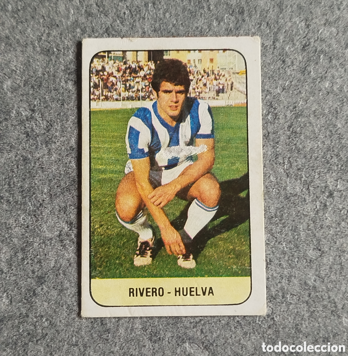 Cromos de f&uacute;tbol: DEFECTUOSO RIVERO ULTIMOS FICHAJES N&deg; 19 R. HUELVA ESTE 78 79 1978 1979 CROMO DESPEGADO FICHAJE