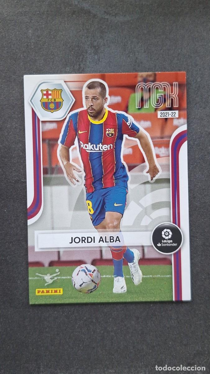 Cromos de f&uacute;tbol: L1 JORDI ALBA F. C. BARCELONA 64 PANINI MEGACRACKS 2021 2022 21 22
