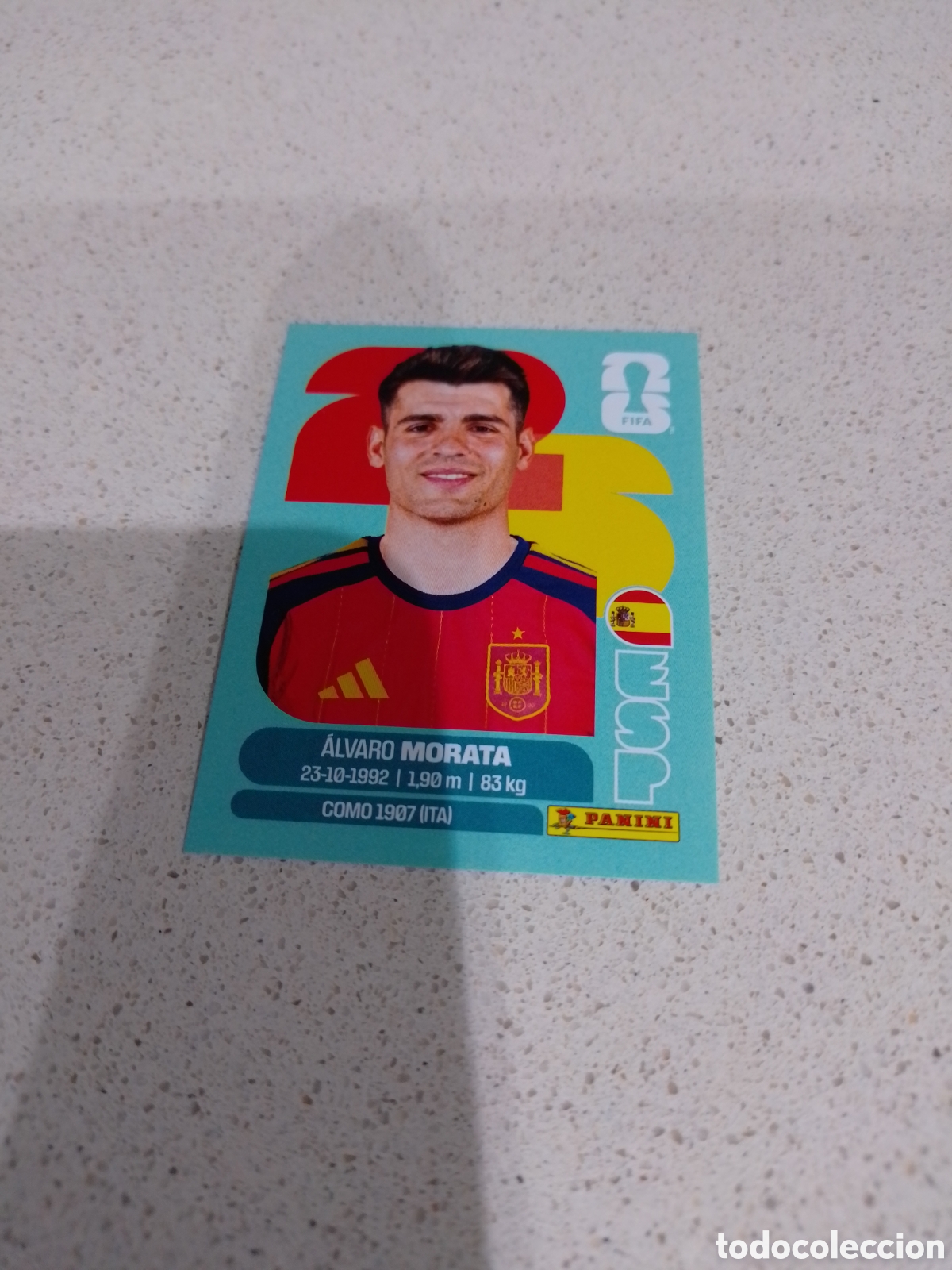 Cromos de f&uacute;tbol: CROMO N&Uacute;MERO 19 MORATA ESPA&Ntilde;A. MUNDIAL 2026. PANINI.