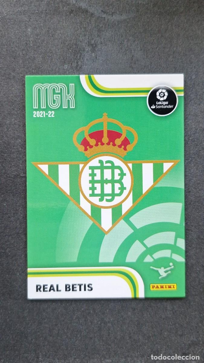 Cromos de f&uacute;tbol: L1 ESCUDO REAL BETIS BALOMPIE 73 PANINI MEGACRACKS 2021 2022 21 22