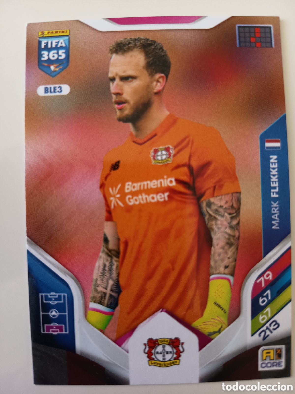 Cromos de f&uacute;tbol: BLE3 Mark Flekken adrenalyn FIFA 365 2025-2026
