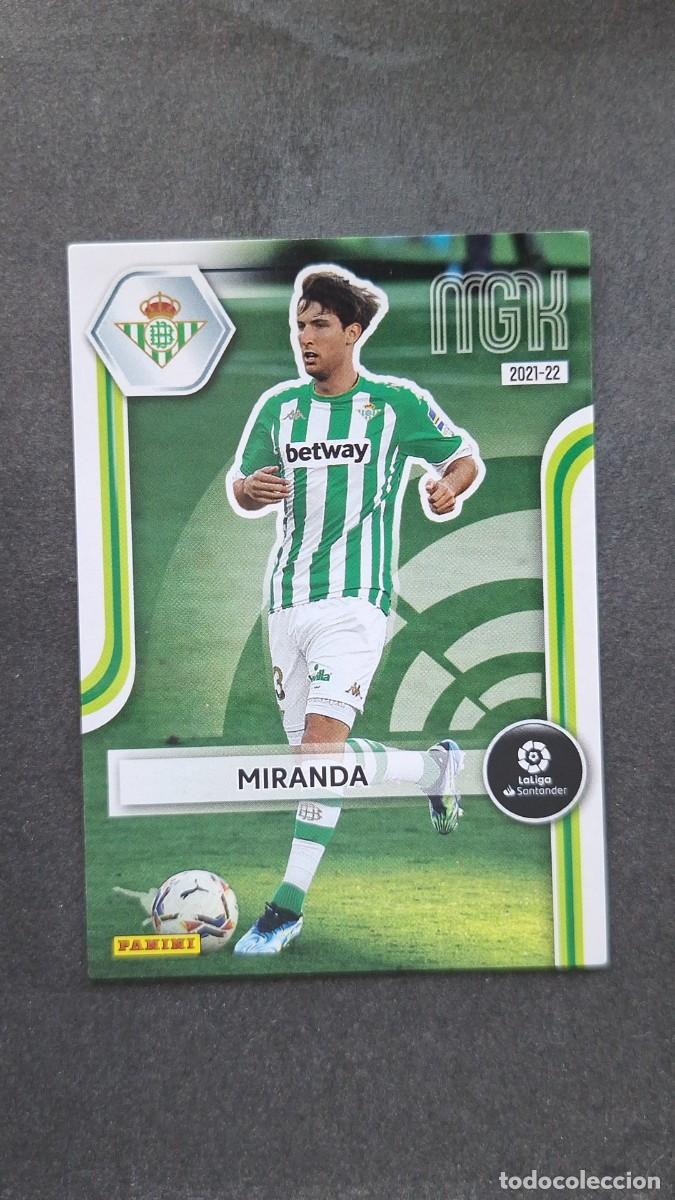 Cromos de f&uacute;tbol: L1 MIRANDA REAL BETIS BALOMPIE 81 PANINI MEGACRACKS 2021 2022 21 22
