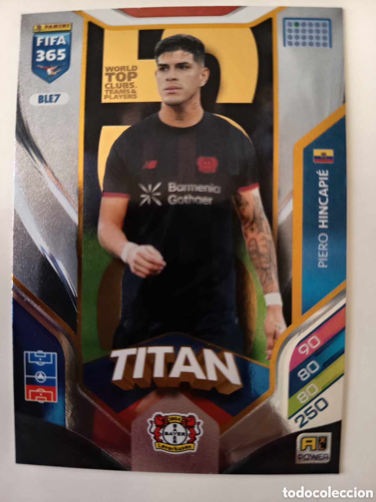 Football Stickers: BLE7 Piero Hincapi&eacute; adrenalyn FIFA 365 2025-2026