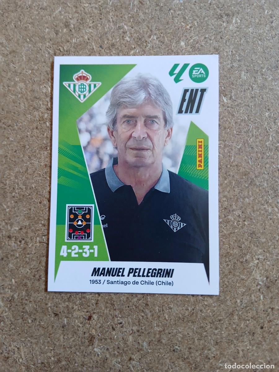 Cromos de f&uacute;tbol: ENTRENADOR MANUEL PELLEGRINI - REAL BETIS N&ordm; 2 LIGA ESTE 2025 2026 - 25 26
