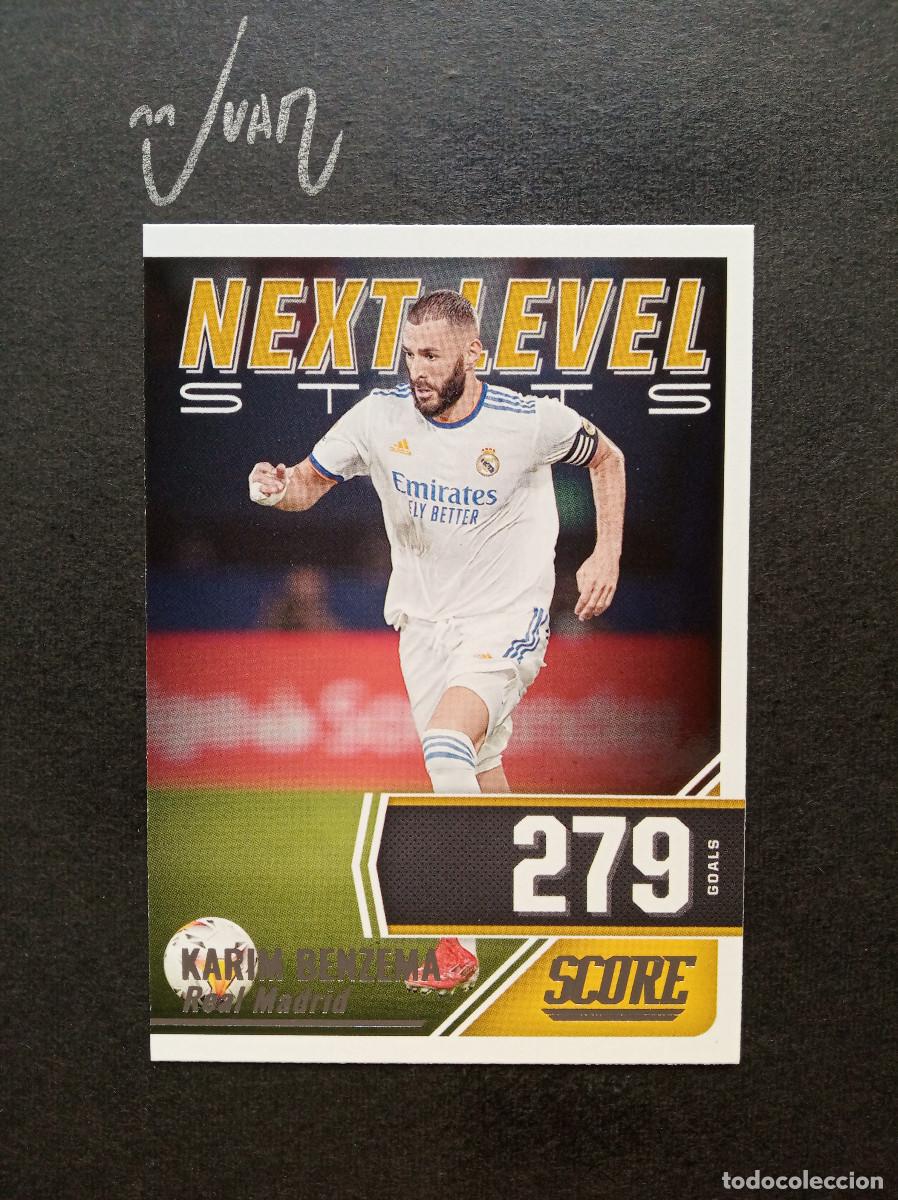 Cromos de f&uacute;tbol: N&ordm; 18 NEXT LEVEL STATS BENZEMA REAL MADRID FRANCIA ⚽ PANINI &reg; SCORE FIFA 2021 2022 LIGA 21 22 NUEVO
