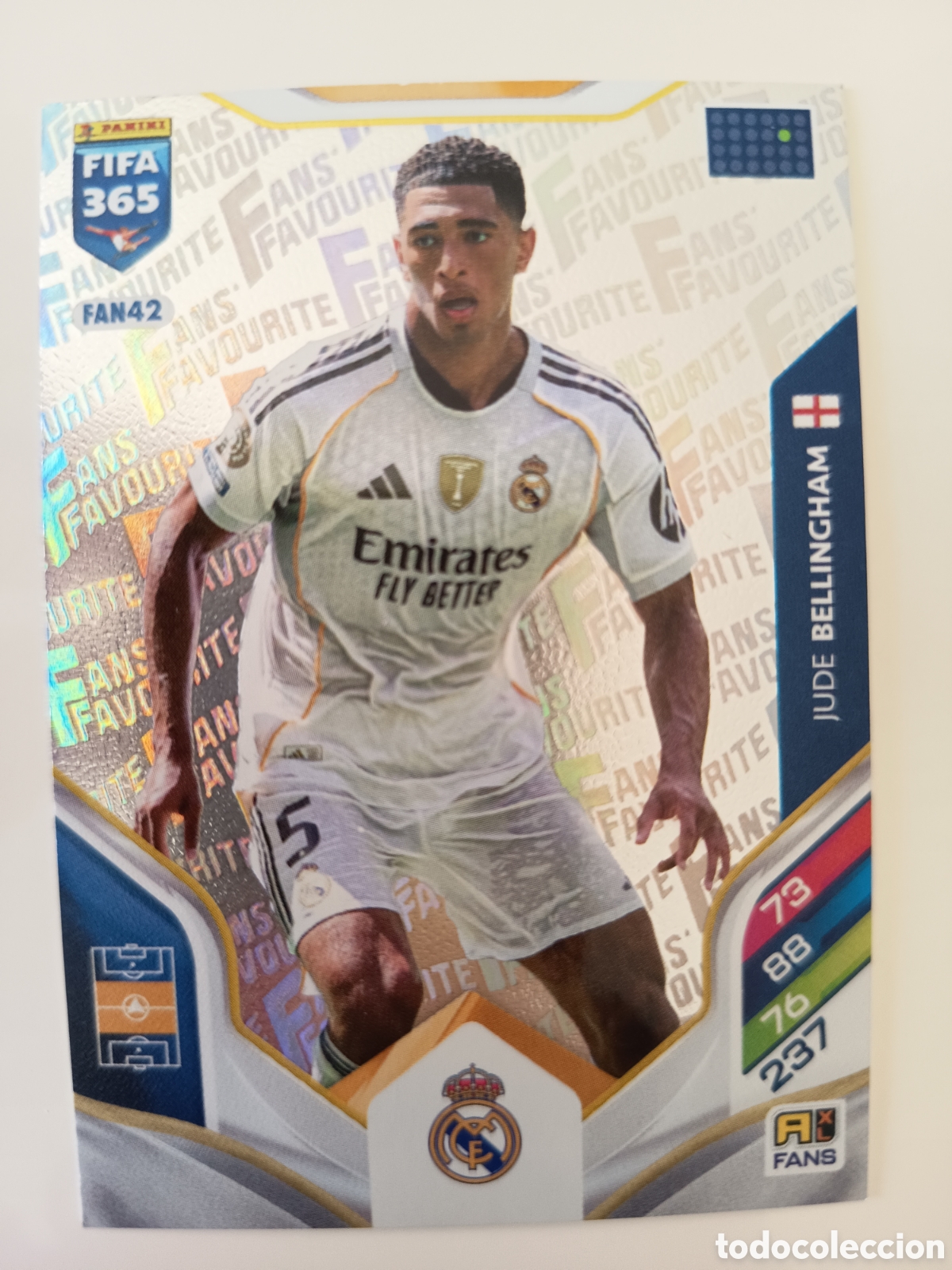 Cromos de f&uacute;tbol: FAN42 Jude Bellingham fans favourite adrenalyn FIFA 365 2025-2026
