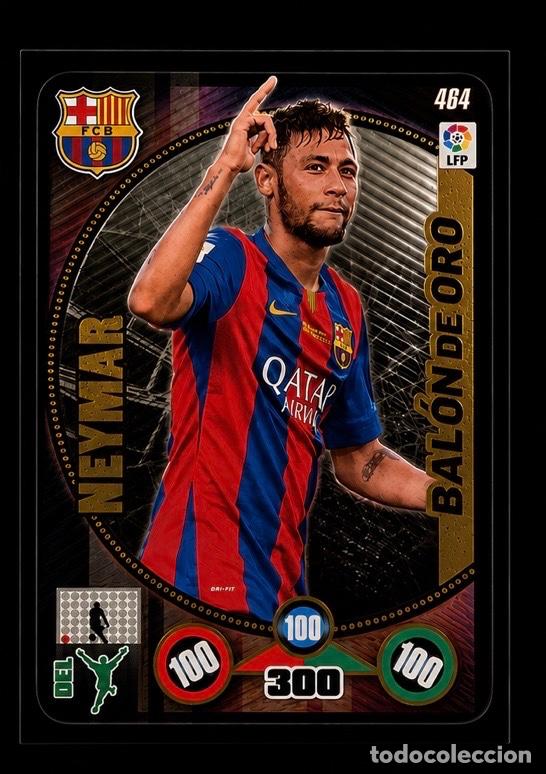 Cromos de f&uacute;tbol: Neymar JR, Bal&oacute;n de Oro, LaLiga Este, Panini, Temporada 2014-2015