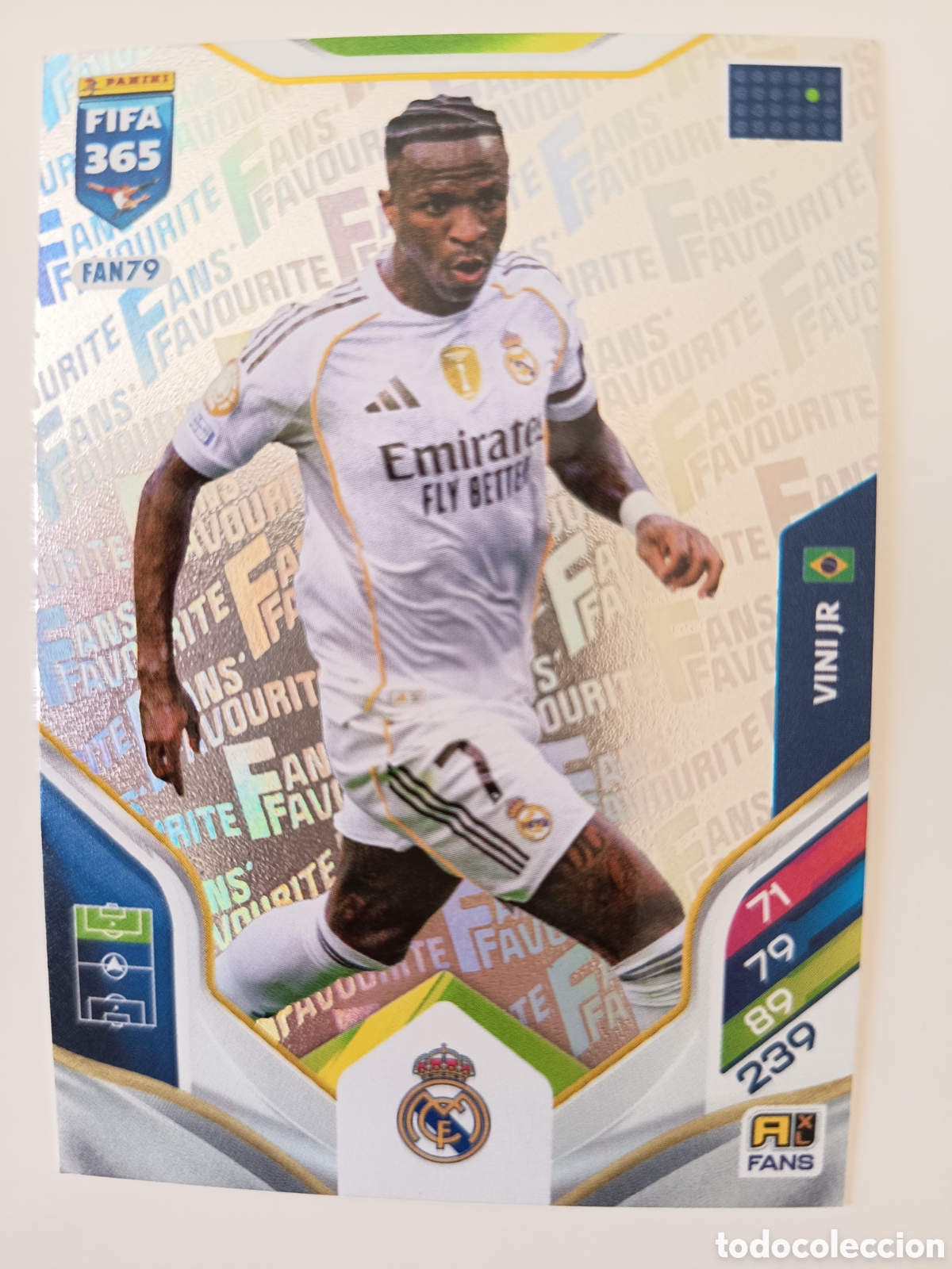 Cromos de f&uacute;tbol: FAN79 Vino Jr. Fans favourite adrenalyn FIFA 365 2025-2026